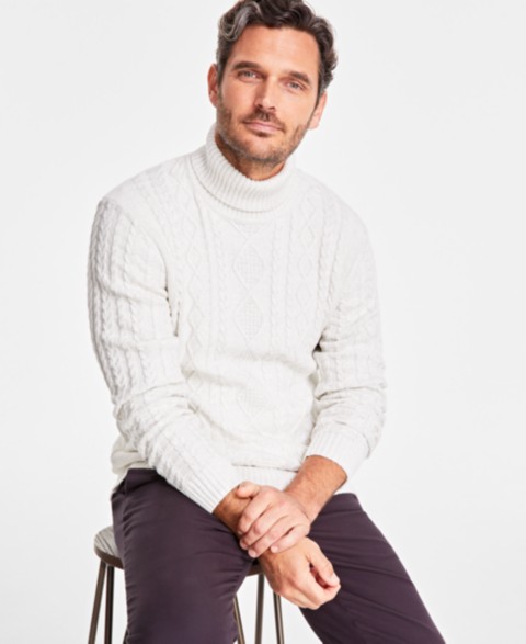 Мужские Club Room Men's Chunky Turtleneck Sweater