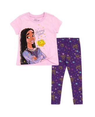 Disney Toddler Girls Wish Asha Star T-Shirt and Leggings Outfit Set to ...