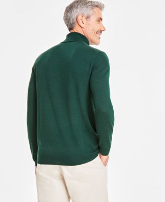 Men's Merino Wool Blend Turtleneck Sweater, Created for Macy's 