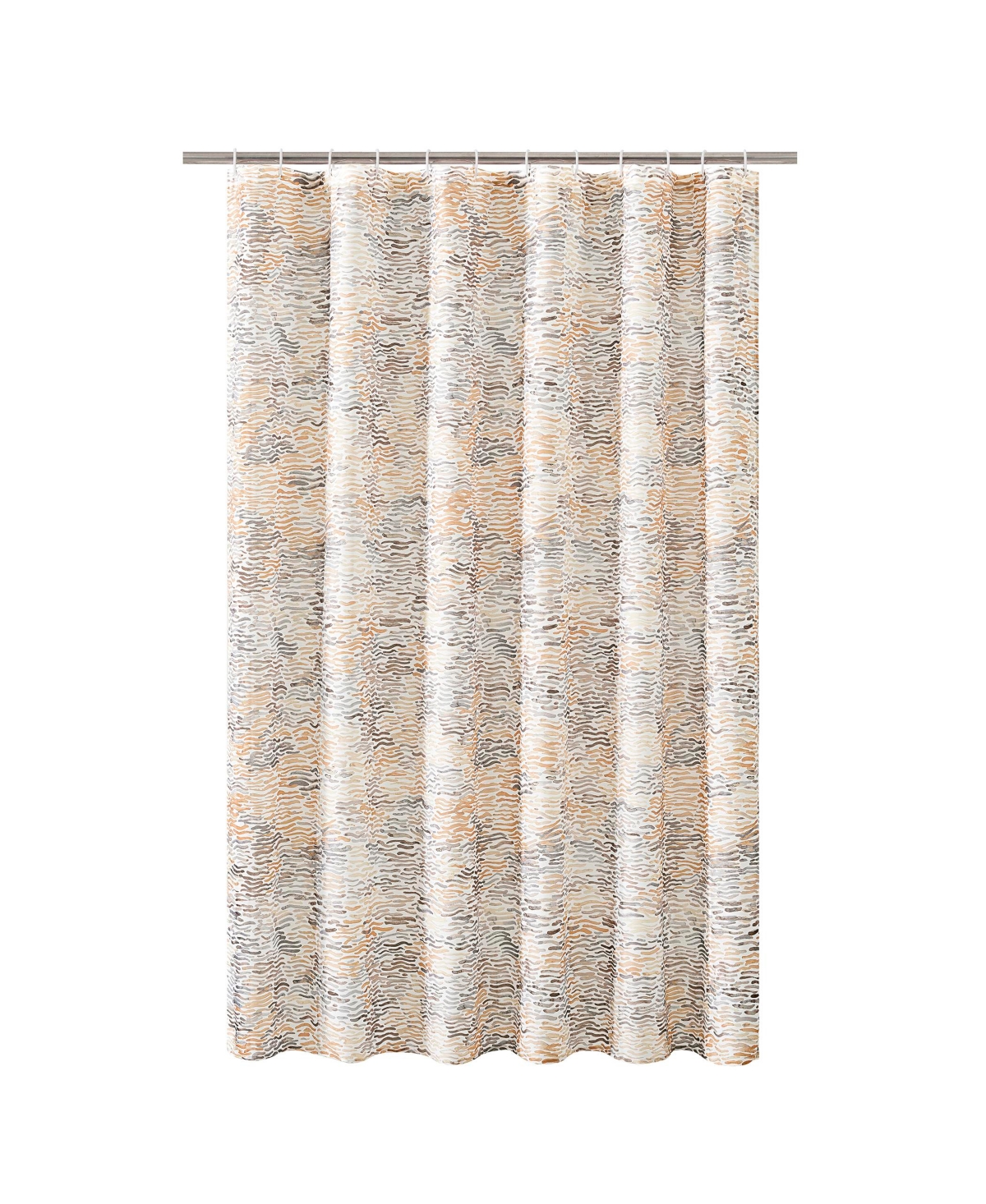 Sisal 13-Piece Abstract Print Shower Curtain Set