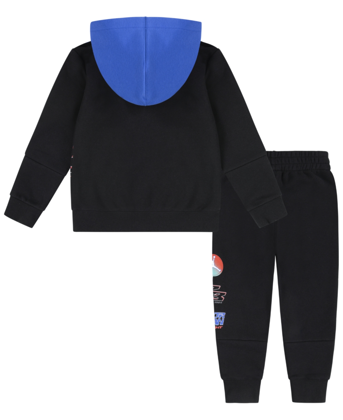 Jordan Toddler Boys Moto Fleece Pullover Set In Black