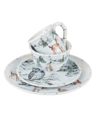 Winter's Frost 16 Pc. Dinnerware Set, Service for 4