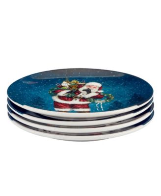 Santa's Secret Dinner Plates, Set of 4