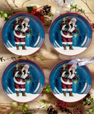 Snowman Greetings Soup Bowls, Set of 4