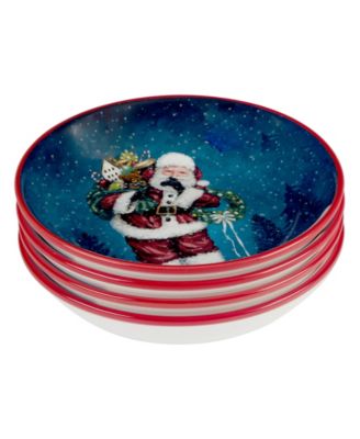 Santa's Secret Soup Bowls, Set of 4