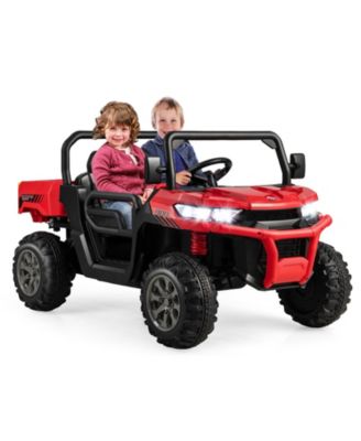2-Seater Kids Ride On Dump Truck with Dump Bed and Shovel