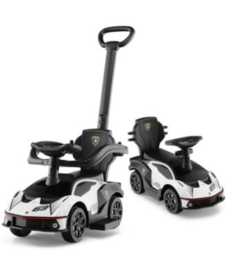 3-in-1 Licensed Lamborghini Ride on Push Car with Handle Guardrail