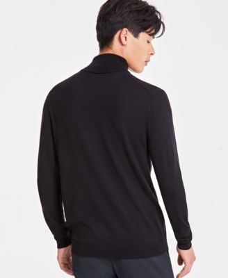 Men's Merino Wool-Blend Turtleneck Sweater, Created for Macy's