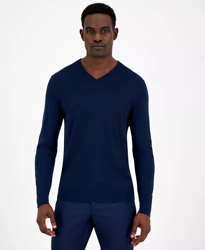 Men's Long-Sleeve V-Neck Merino Sweater