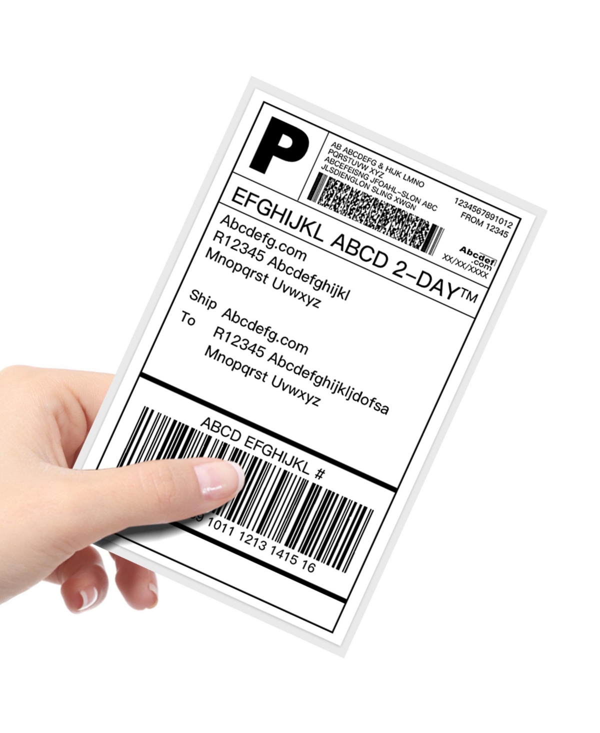 Nelko Genuine 4x6 Direct Thermal Shipping Label 220 Labels/1 Roll 4x6 Thermal Labels for PL70E Shipping Label Printer, Perforated and Strong Adhesive