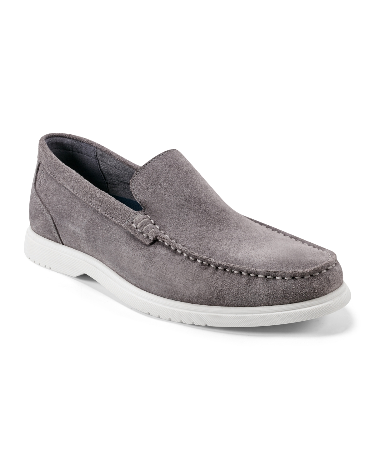 Men's Jensen Casual Slip-On Round Toe Loafers - Grey Suede