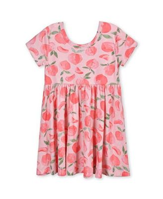 Baby Girls Midnight Floral Short Sleeve Twirl Dress