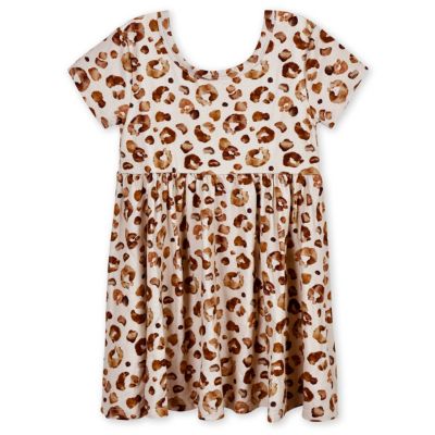 Baby Girls Midnight Floral Short Sleeve Twirl Dress