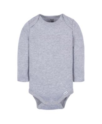 Baby Girls Long Sleeve Onesies Bodysuits, 6-Pack, White/Black Variety