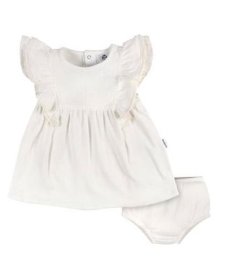 Baby Girls Dress and Diaper Cover Set, 2 Piece