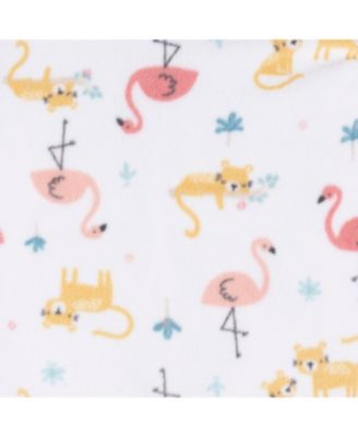 Baby Girls Footed Blanket Sleepers, 2-pack