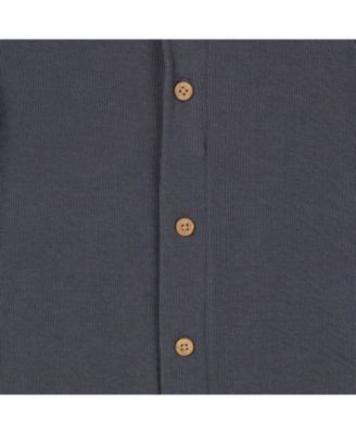 Baby Boys Hooded Romper, Charcoal