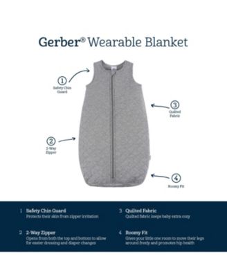 Baby Boy or Girl Quilted Wearable Blanket