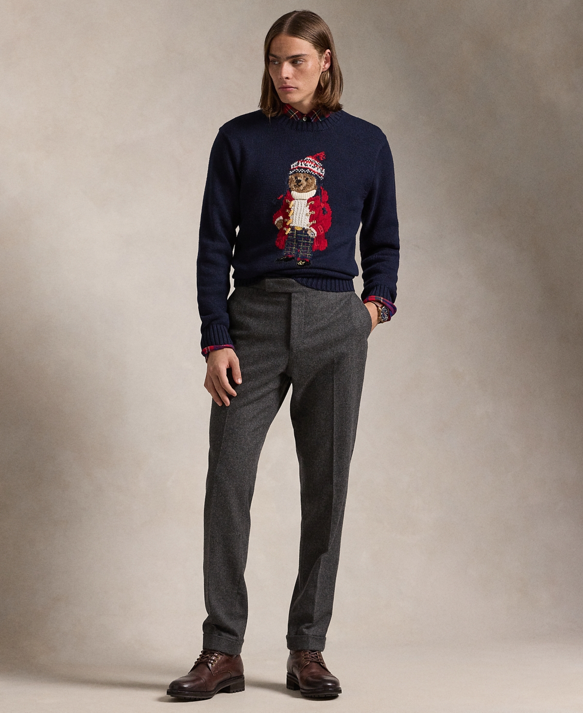 Polo Ralph Lauren Men's Polo Bear Cotton-Cashmere Sweater