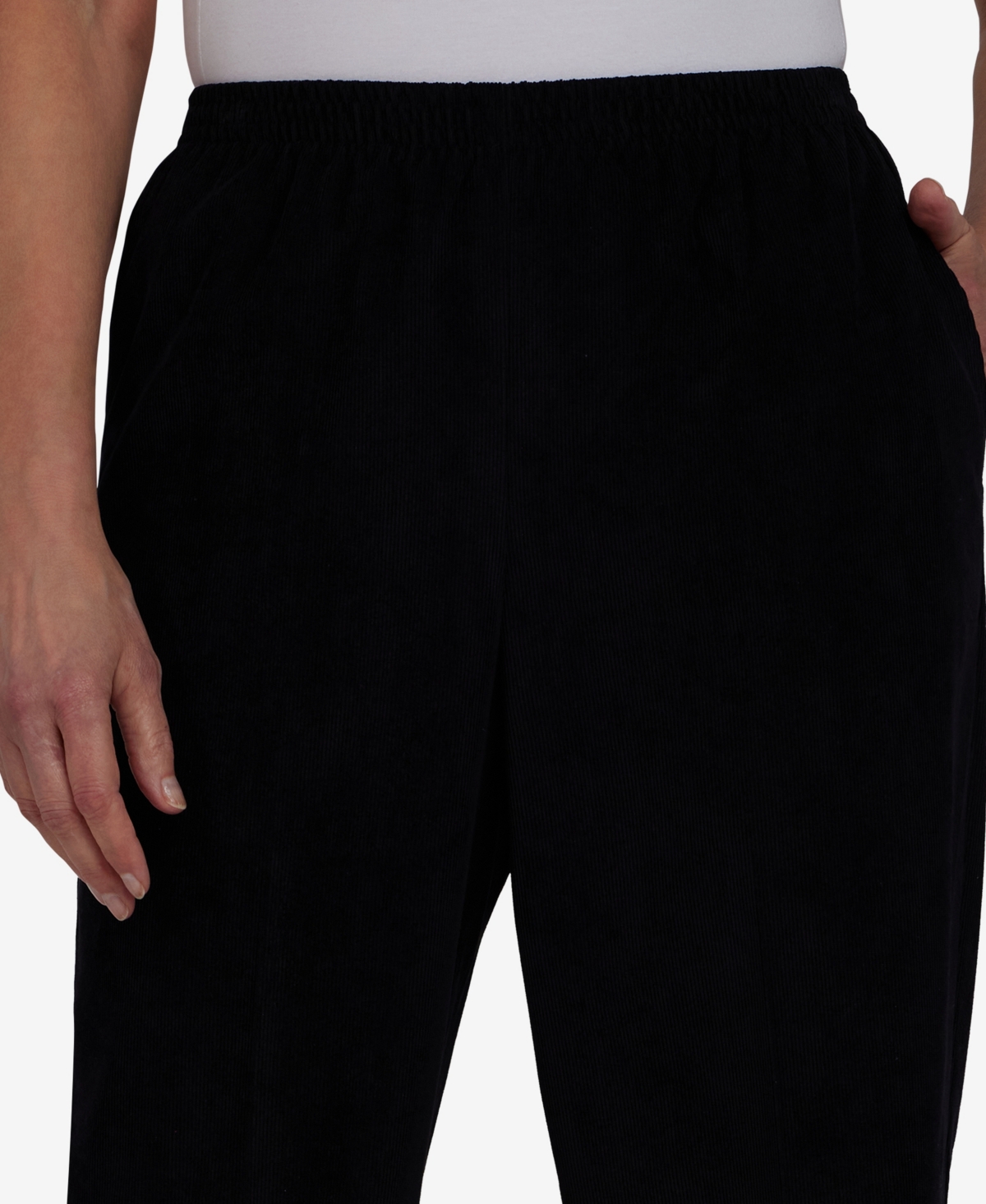 Alfred Dunner Petite Classics Pull-On Corduroy Straight Leg Pants, Petite & Petite Short