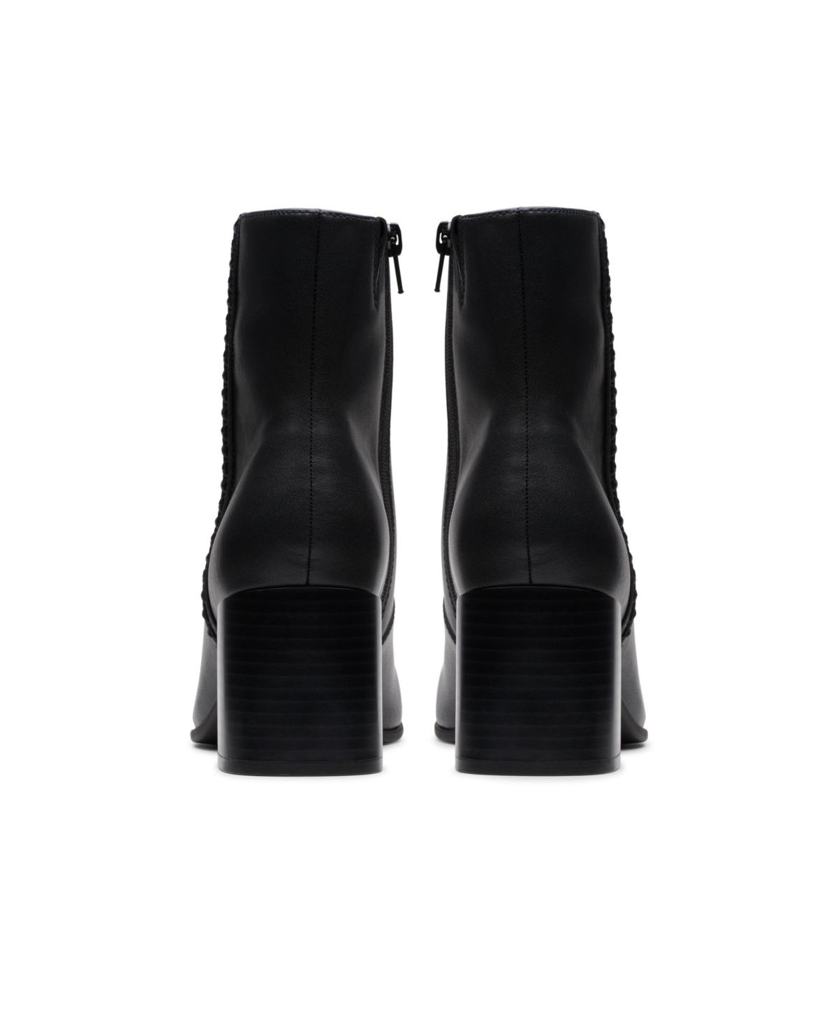 Clarks Keirsta Faye Leather Bootie In Black Leather