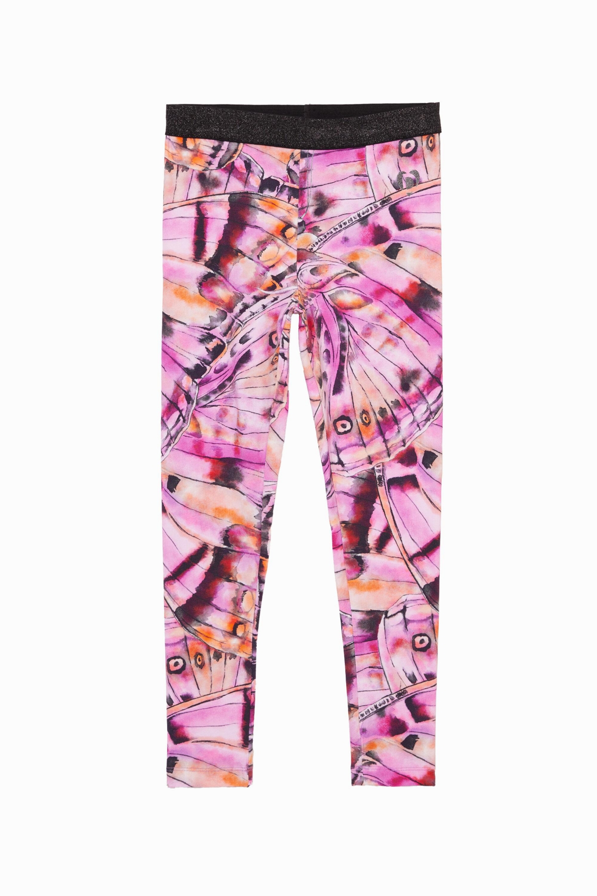 Desigual Girls Butterfly Wings Leggings In Pink