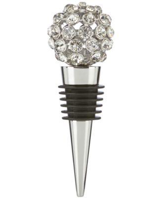 Kate Spade - Two of a Kind Silver Jeweled Bottle Stopper