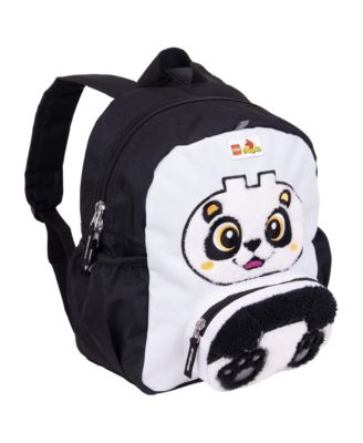 LEGO DUPLO BLOCK BACKPACK, Toddler-Sized School and Travel Bag for Boys and Girls, Panda, Panda - Black/White