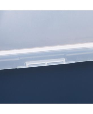 USA USA Open Top Cat Litter Tray with Scoop and Scatter Shield, Cat Litter Pan, Cat Pan, Navy