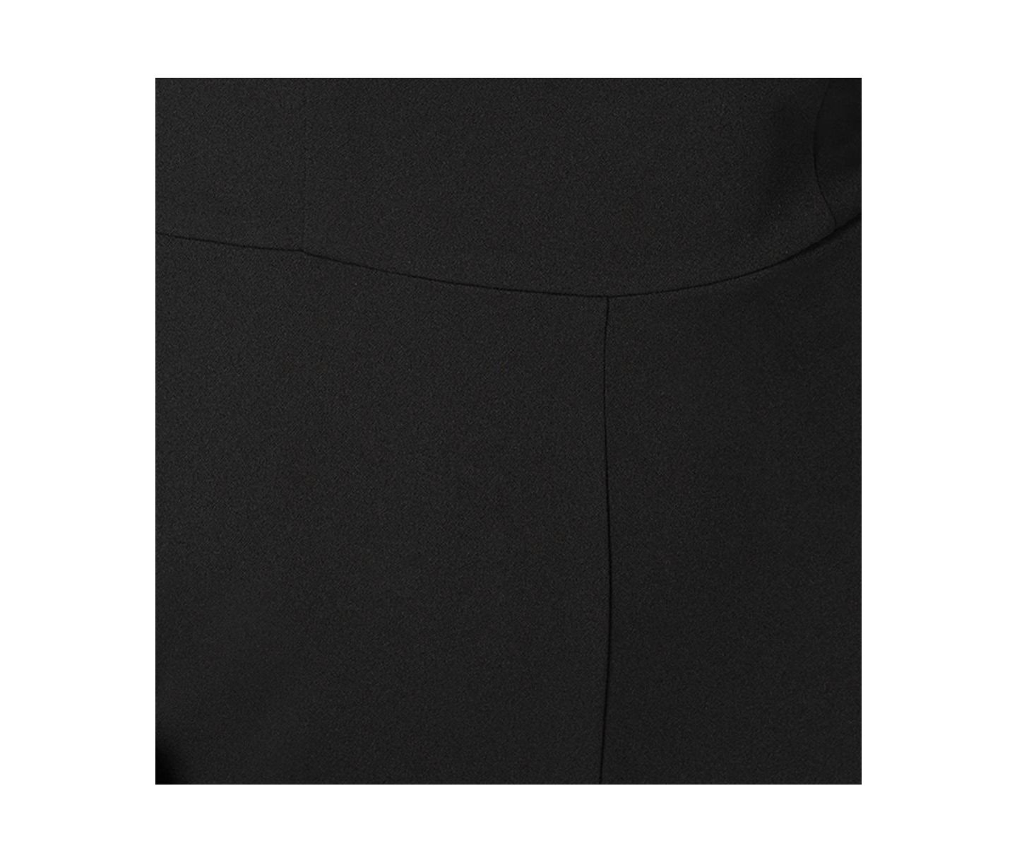 Женский комбинезон Bebe Long Sleeve Mesh One Shoulder Jumpsuit, цвет: Чёрный — фото 4