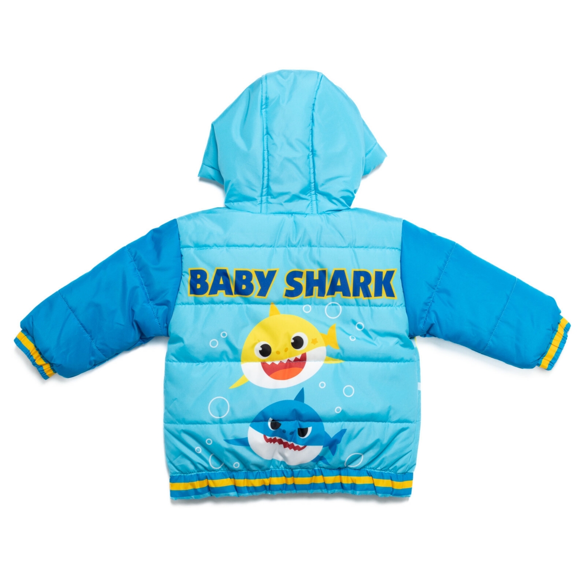 Pinkfong Baby Boys Baby Shark Daddy Shark Zip Up Winter Coat Puffer Jacket