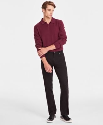 Men's Five-Pocket Straight-Fit Twill Pants, Created for Macy's 