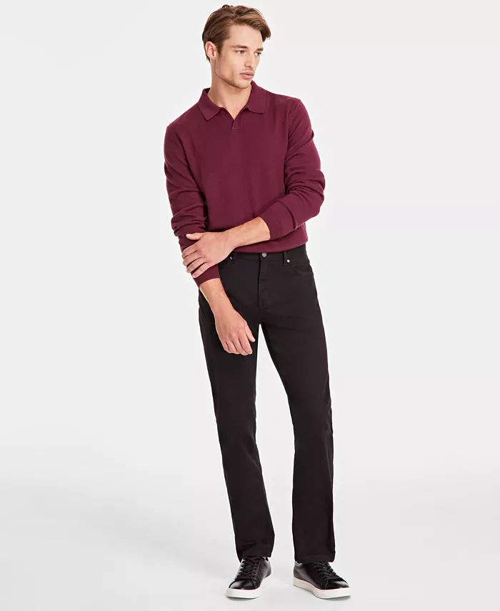 Men's Five-Pocket Straight-Fit Twill Pants - thumbnail 4