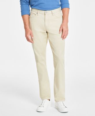 Men's Five-Pocket Straight-Fit Twill Pants, Created for Macy's 