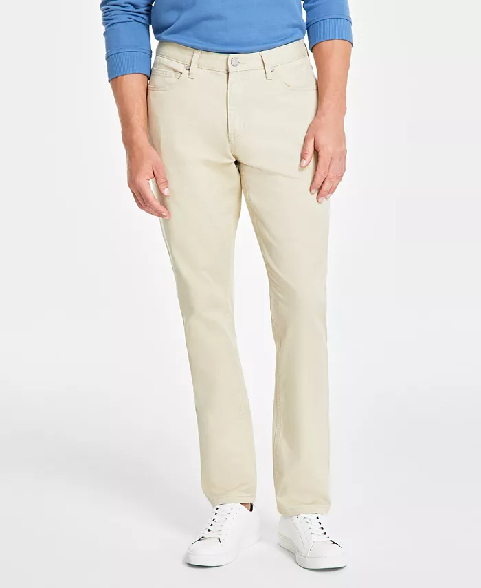 Men's Five-Pocket Straight-Fit Twill Pants - thumbnail 6