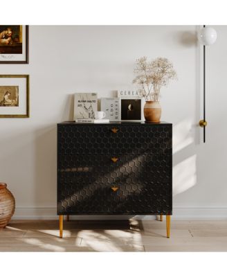 32"Tall 3-Drawer Storage Cabinet Dresser Chest