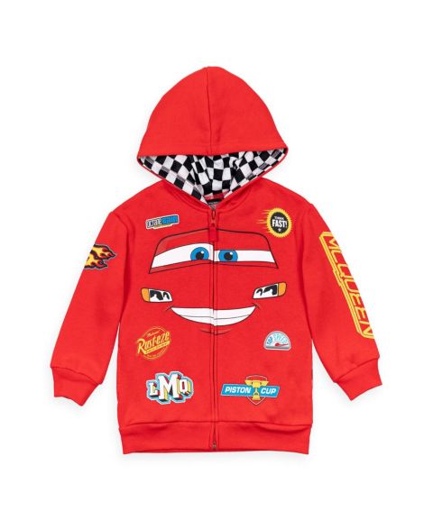Худи Disney Winnie the Pooh Incredibles Cars Fleece Zip Up Cosplay to (18 Months - 18-20) для мальчиков, цвет: Красный