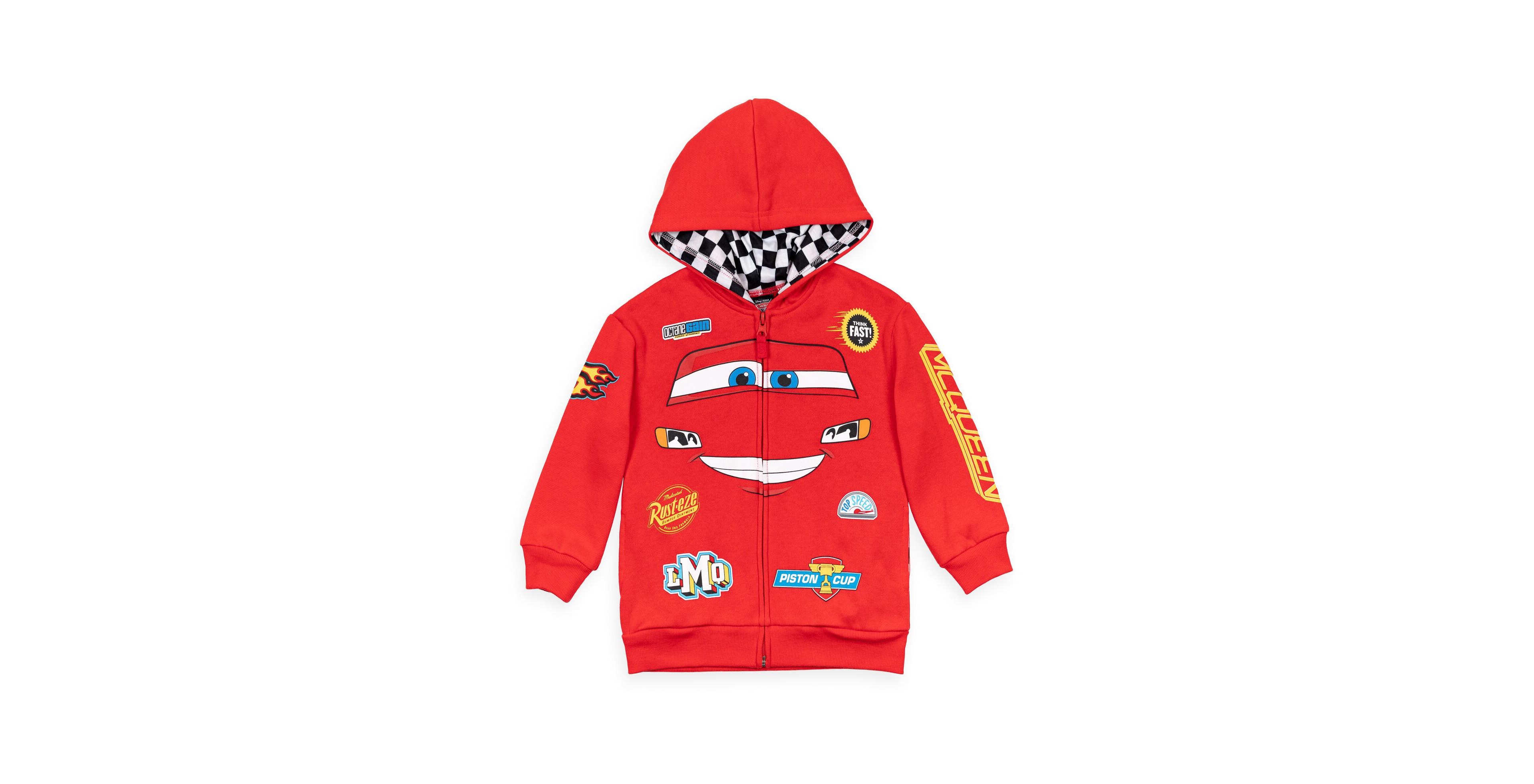 Disney Boys Winnie the Pooh Incredibles Cars Fleece Zip Up Cosplay Hoodie to (18 Months - 18-20)