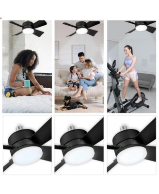 Bell +Howell  15.7 in. Indoor LED  Ceiling Fan with Remote  Ceiling Fan Appliance