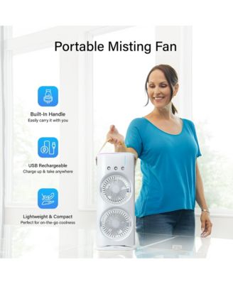 Rechargeable Dual Misting Fan