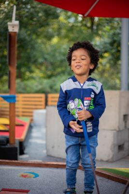 Baby Boys Fleece Half Zip Hoodie