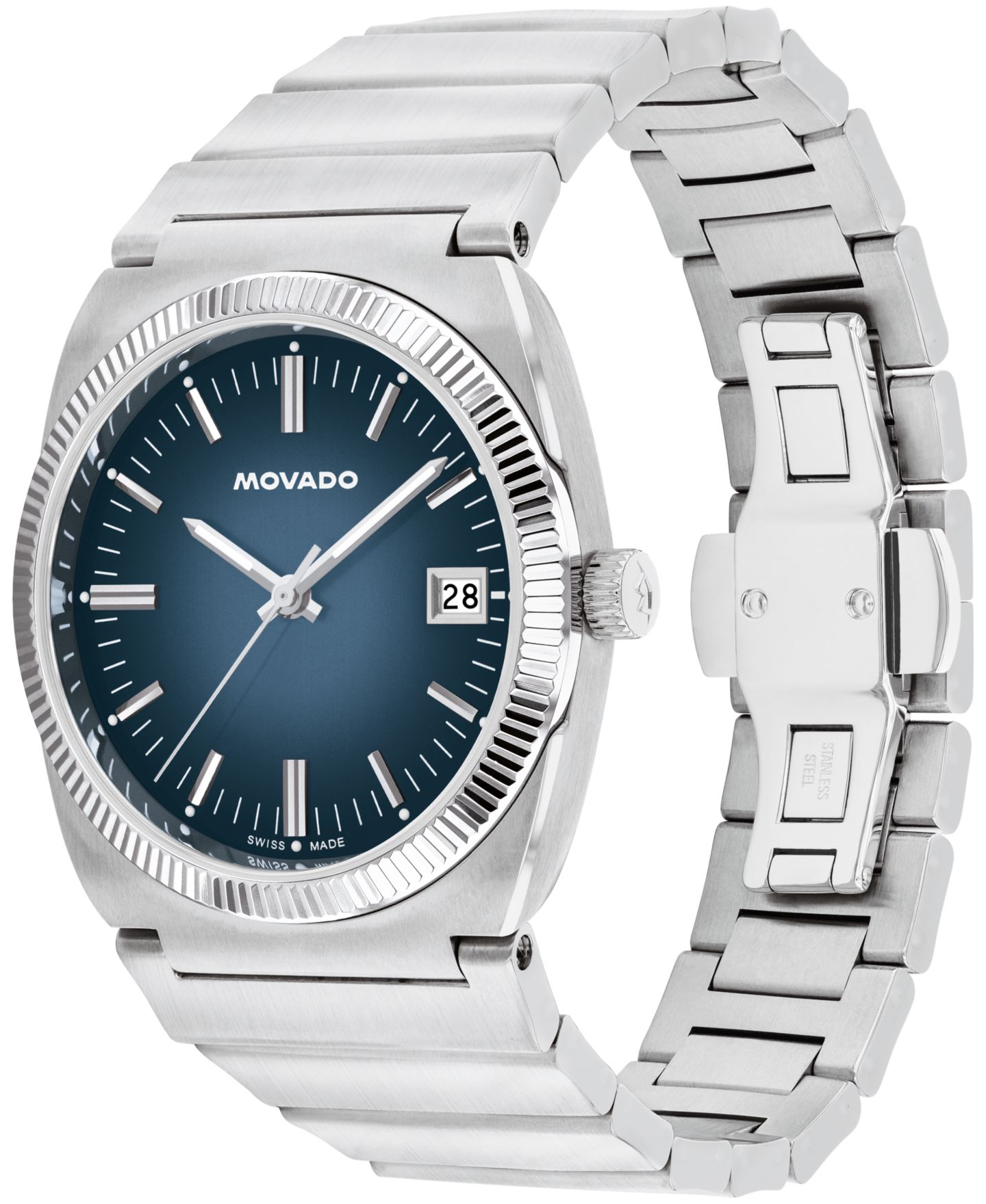 Мужские часы Movado Ondoplan Swiss Quartz Stainless Steel Watch 36mm — фото 2