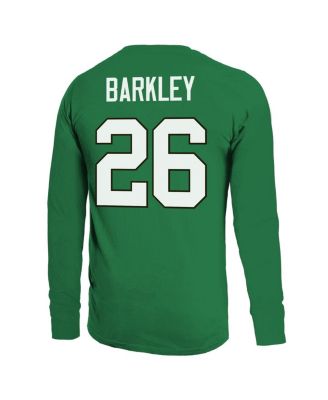 Men's Saquon Barkley Kelly Green Philadelphia Eagles Name Number Long Sleeve T-Shirt