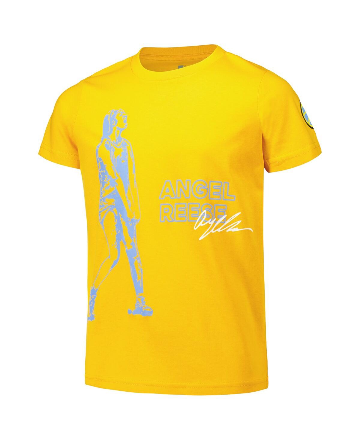 Round21 Big Boys and Girls Angel ReeseChicago Sky Player T-Shirt - Yellow