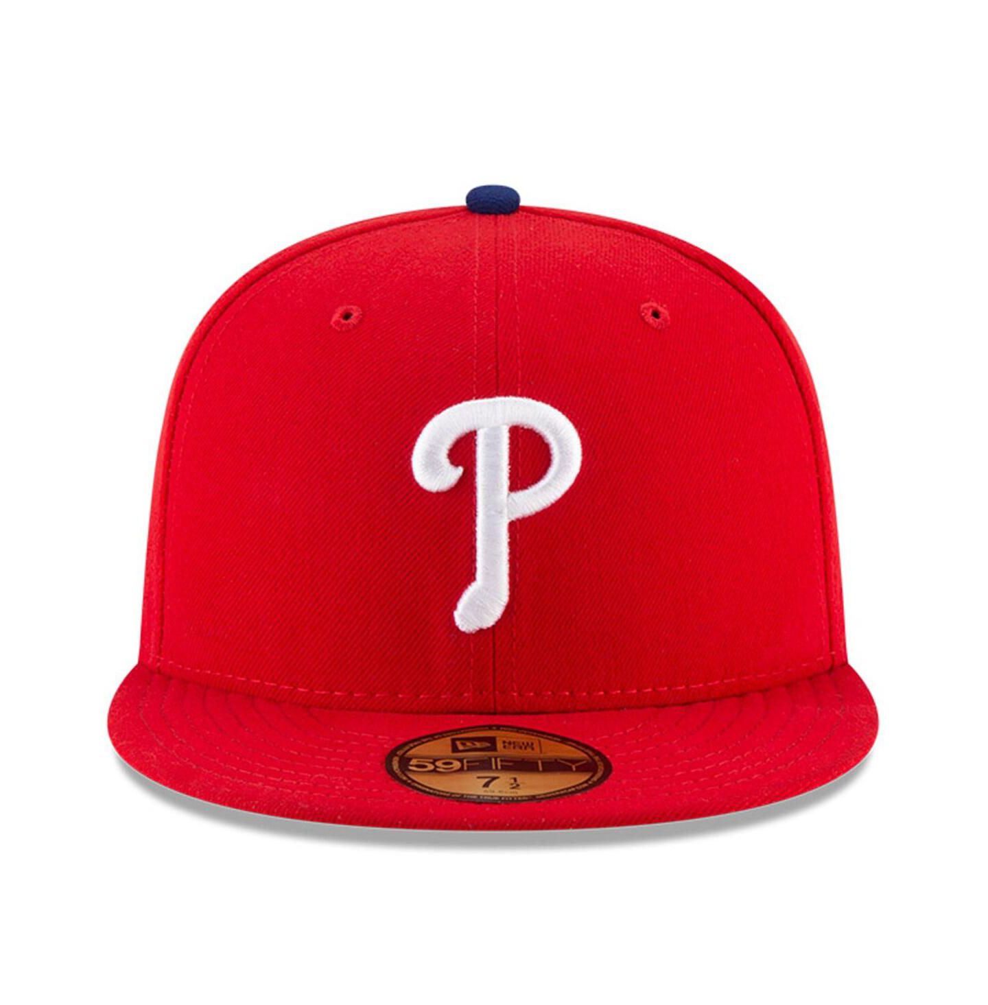 Мужская кепка New Era Red Philadelphia Phillies National Baseball Hall of Fame 59FIFTY Fitted Hat — фото 2