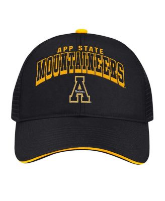 Men's Black Appalachian State Mountaineers Wyatt Primary Team Trucker Adjustable Hat