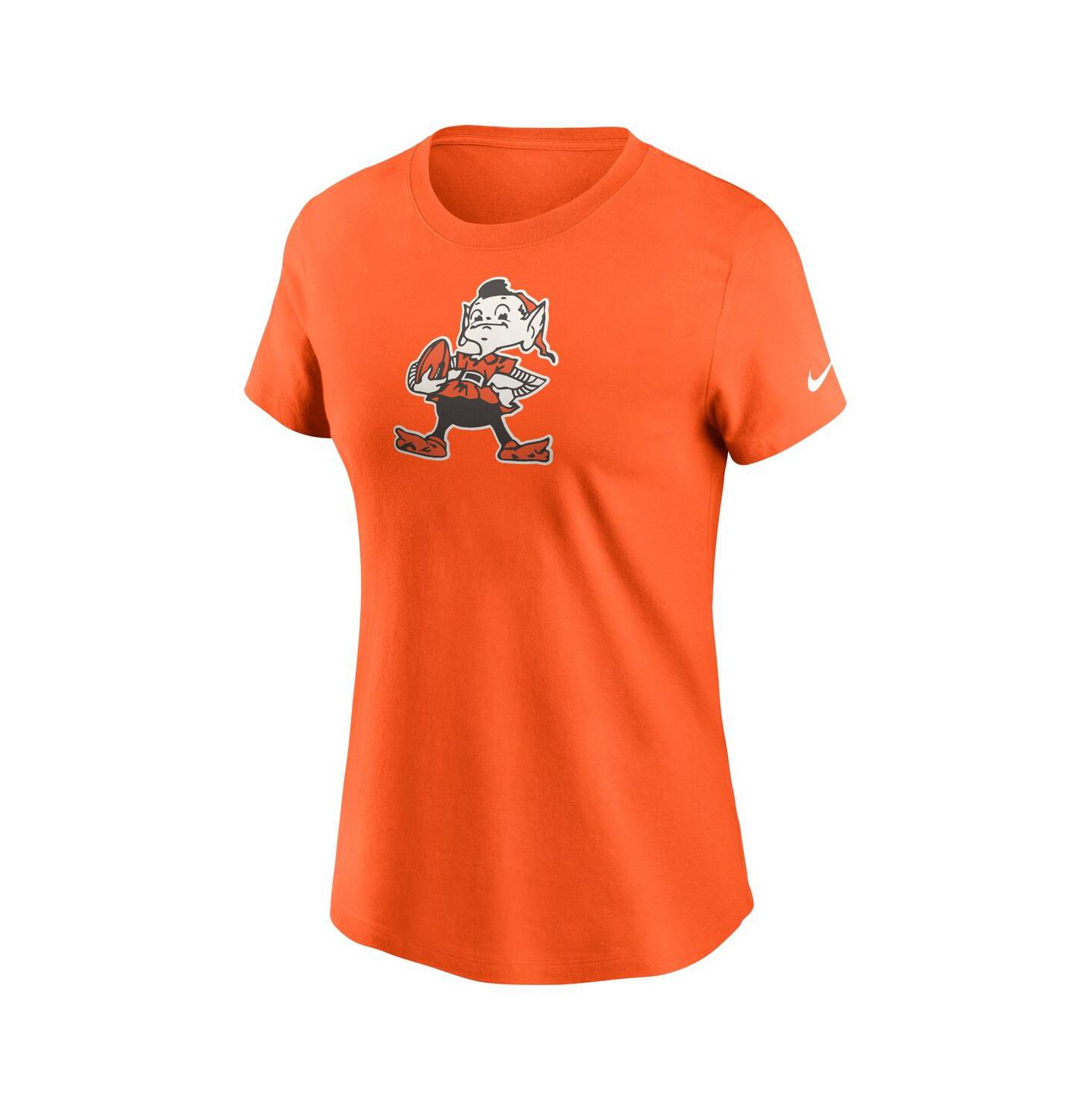 Женская футболка Nike Orange Cleveland Browns Primary Logo — фото 2
