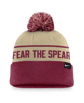 Men's Gold/Garnet Florida State Seminoles Local Peak Cuffed Knit Hat with Pom