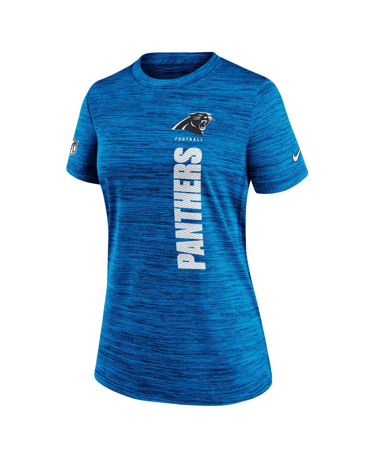 Nike Women's Blue Carolina Panthers Velocity Performance T-shirt In Blue