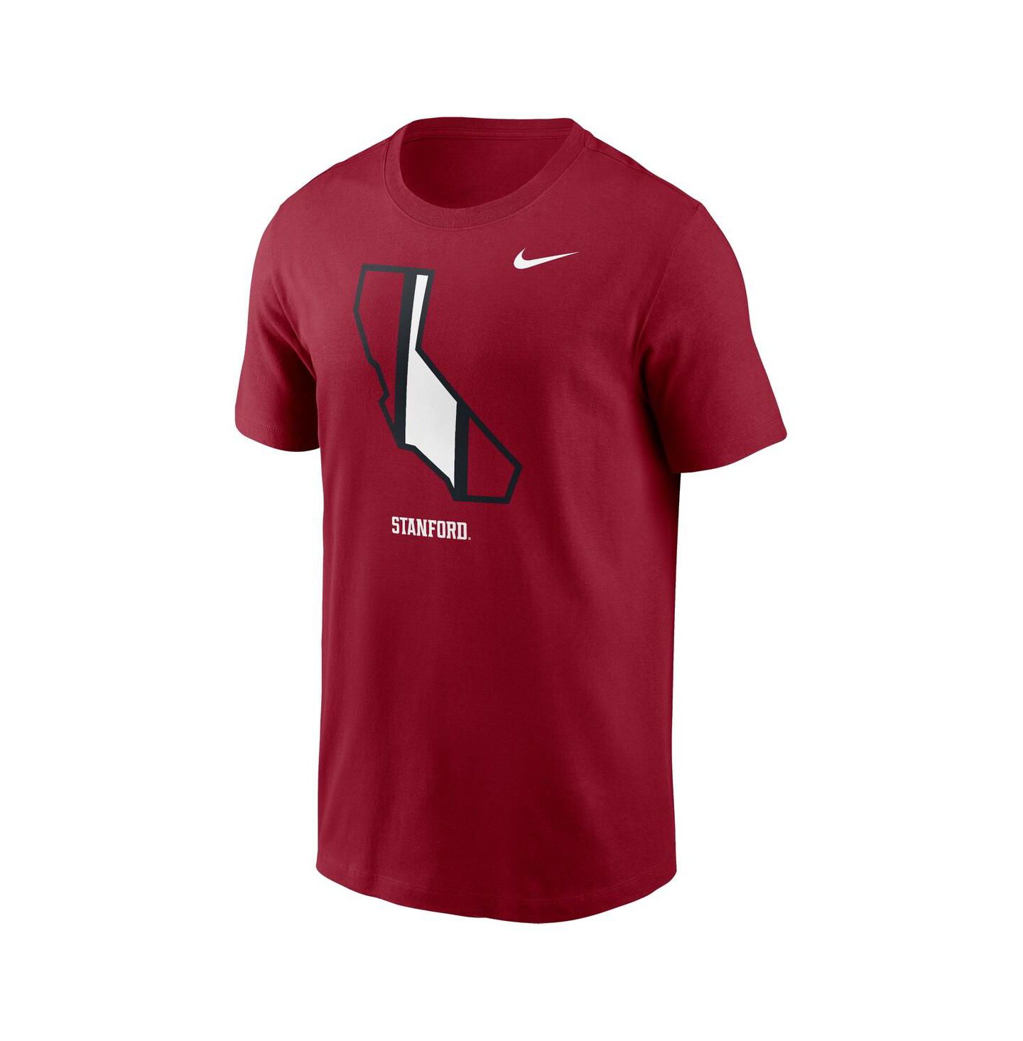 Мужская футболка Nike Cardinal Stanford Cardinal Campus State Shape — фото 3
